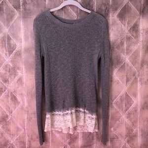 HOLLISTER Lace Knit Sweater